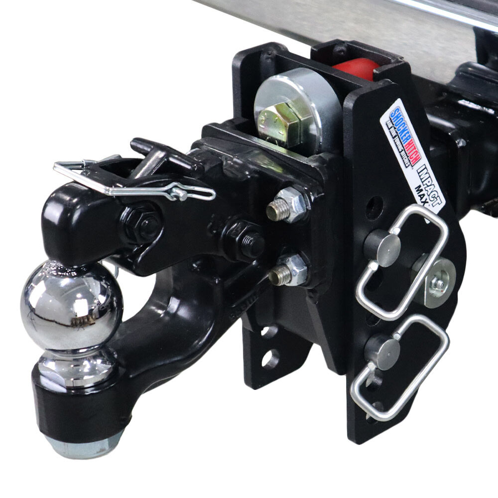 Shocker Hitch 20K Impact Max 2 Inch Cushion Hitch & Pintle & 2 Inch Ball, large image number 1
