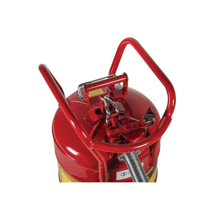 Justrite 5 Gal Steel Safety Red Gas Can Type II, large image number 3