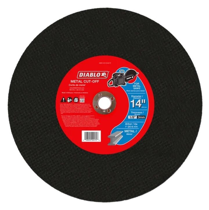 Diablo Tools 14 in. Metal High Speed Cut Off Disc 1 in.
