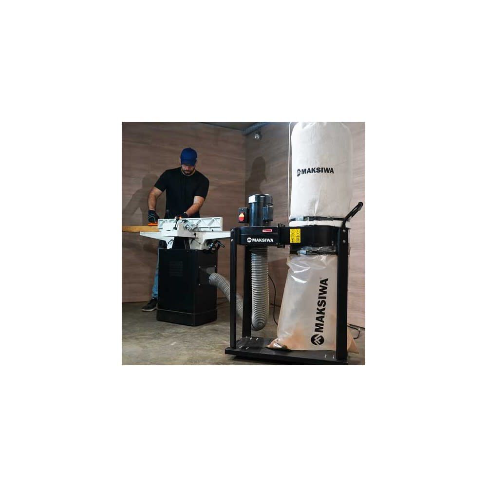 Maksiwa International Promotional Maksiwa Dust Collector 600 CFM 127/220V 1 Phase 1HP 1 Entry, large image number 8