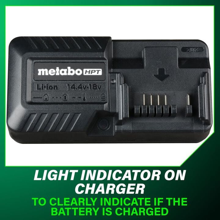 Metabo HPT Promotional 18V Lithium Ion 2.0Ah Batteries with Charge Indicators and Charger Kit, large image number 7