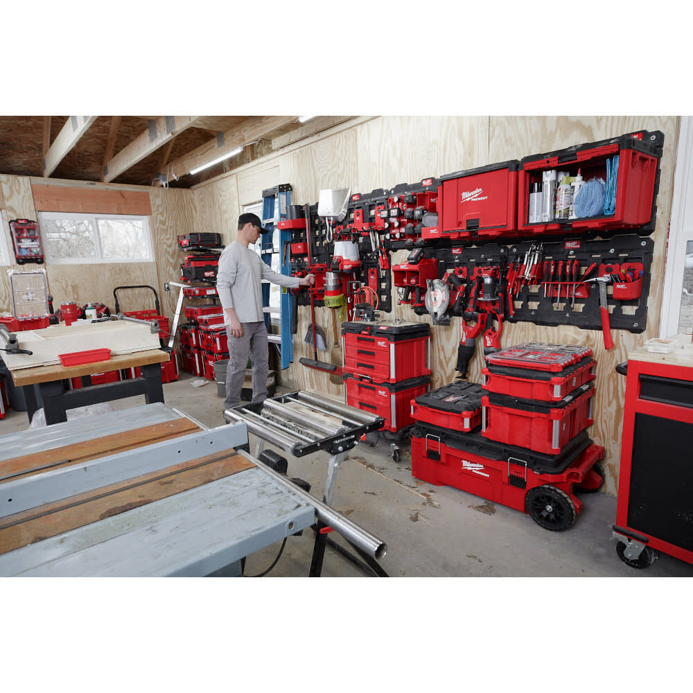 Milwaukee PACKOUT Large Wall Plate with Tool Stations & M18 Battery Racks Bundle, large image number 6