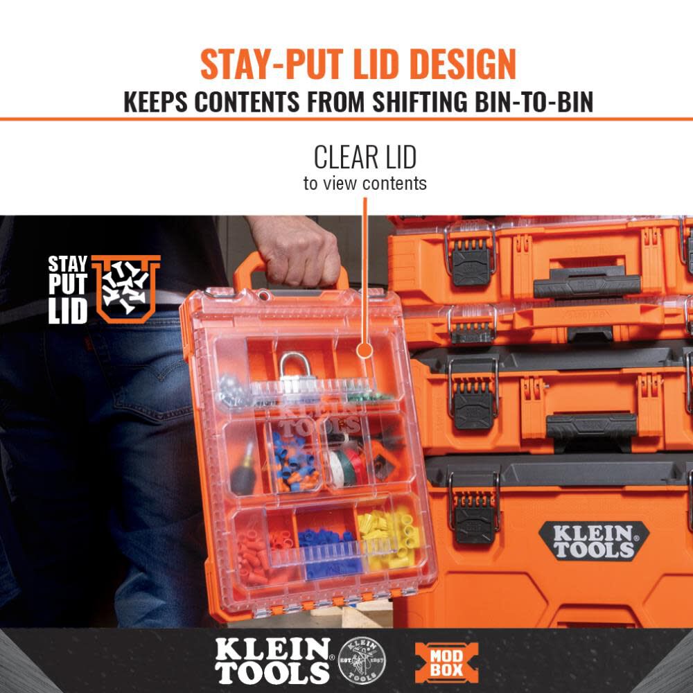 Klein Tools MODbox Short Component Box, Half Width 54809MB