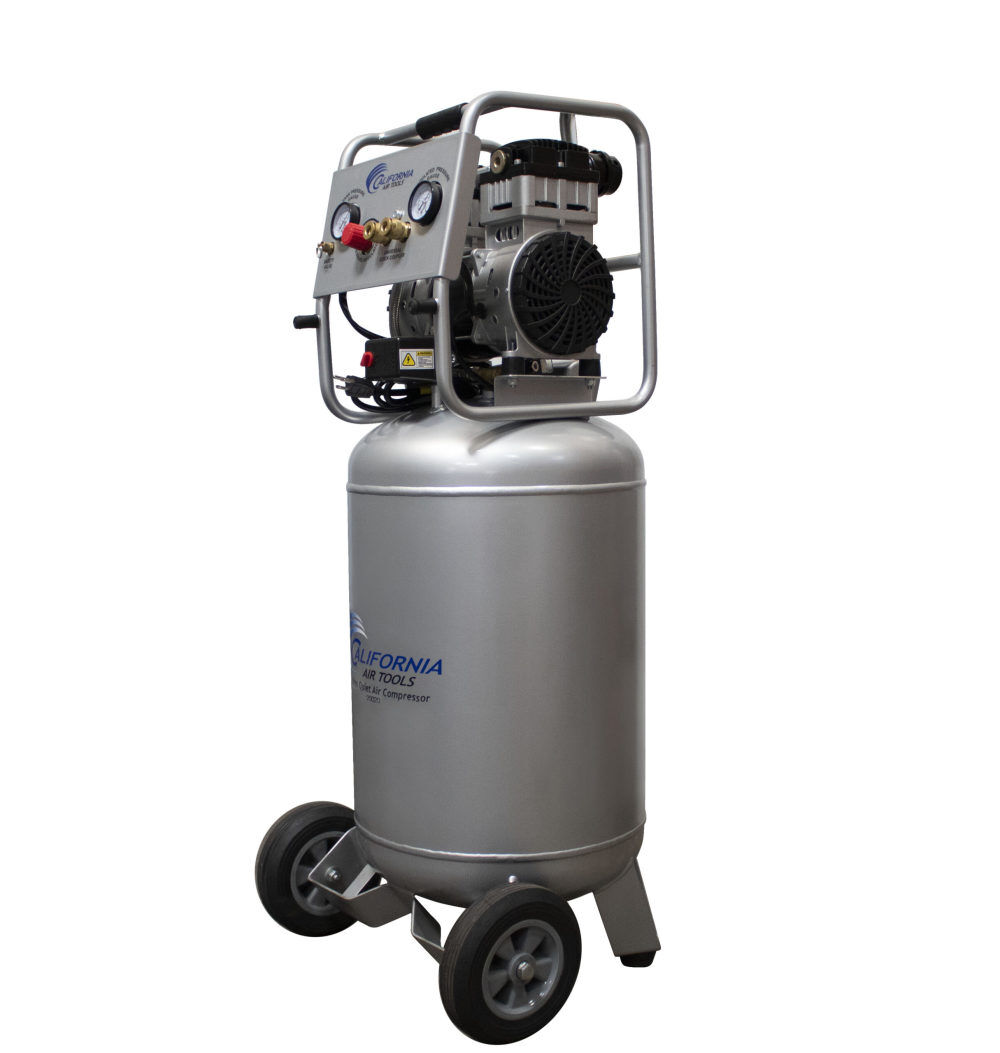 California Air Tools Ultra Quiet Oil-Free Corded 2HP 20 Gallon Air Compressor with Automatic Drain Valve, large image number 12