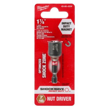 Milwaukee SHOCKWAVE Impact Duty 7/16inch x 1-7/8inch Magnetic Nut Driver, large image number 8
