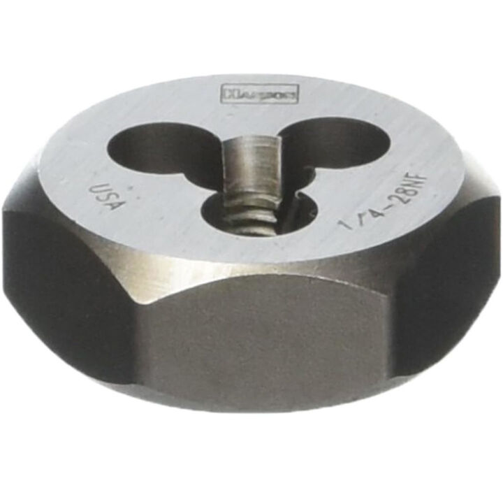 Irwin Hanson 1/4-28 NC x 1 Inch High Carbon Steel Machine Screw Die, large image number 1