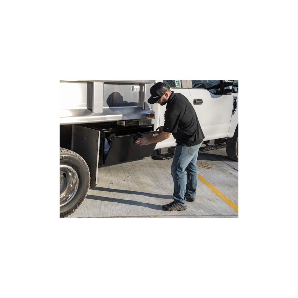 Buyers Products Company 18x18x36 Inch Black Steel Underbody Truck Box With 3-Point Latch, large image number 10