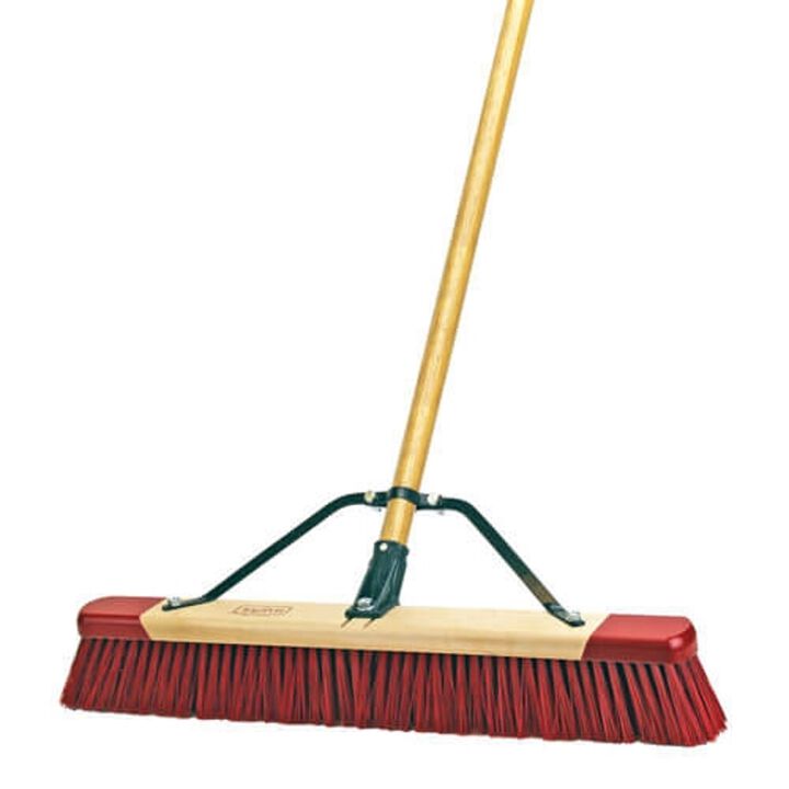 Harper 24 In. Outdoor Push Broom for Wet/Dry Debris and Rough Surfaces