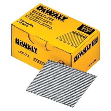 DEWALT 16 Gauge 20 Degree 2-1/2In Angled Finish Nails (2500 pk)