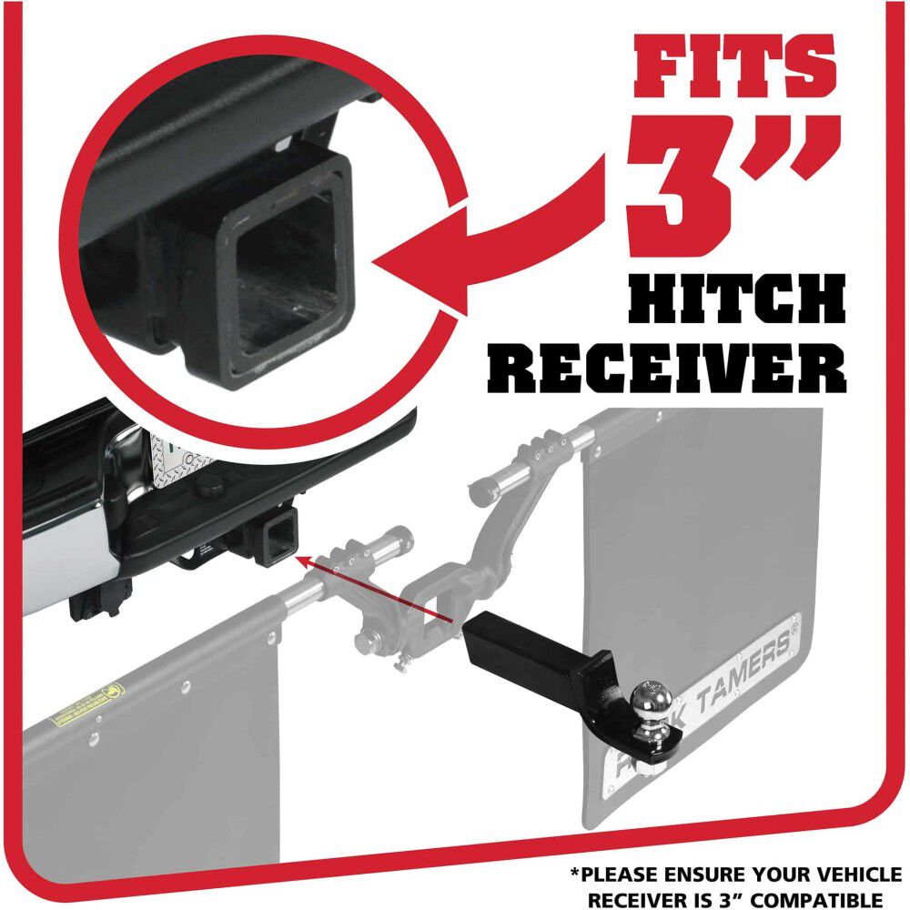 Rock Tamers 3 Inch Drawbar Adjustable Mudflap System, large image number 7