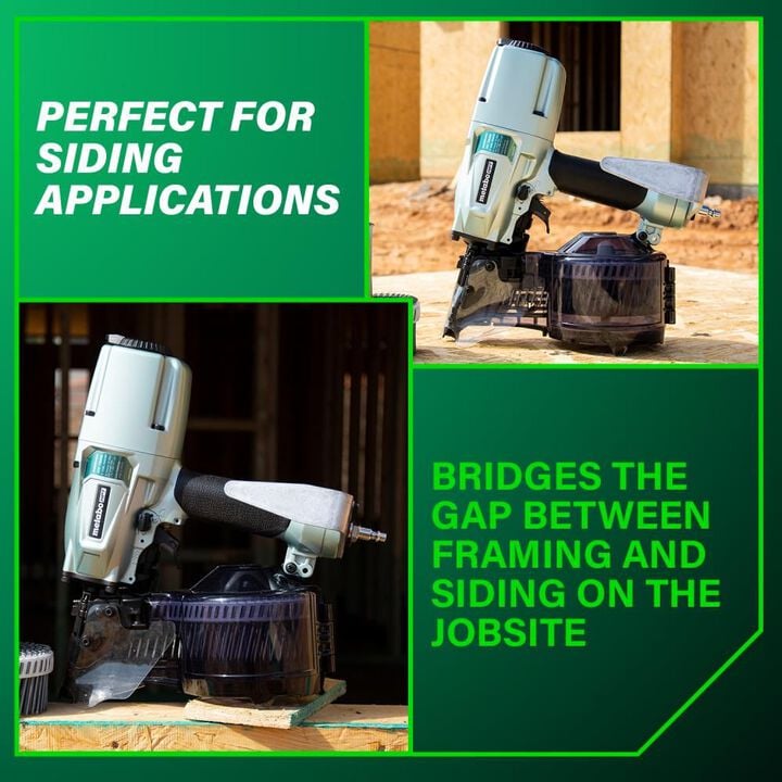 Metabo HPT NV75A5 Pneumatic 3in Siding/Light Framing Sheathing Coil Nailer, large image number 1