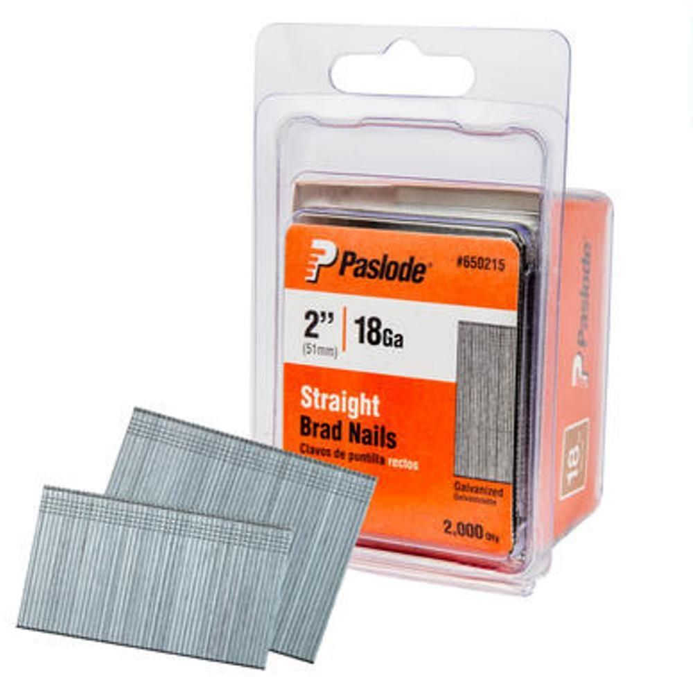 Paslode 2 In. 18 Gauge Galvanized Brad Nail 2000 Count, large image number 1