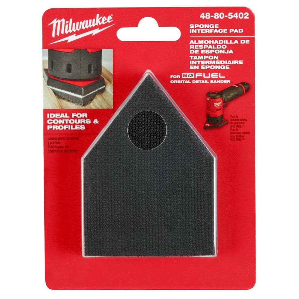 Milwaukee Sponge Interface Pad for M12 Orbital Detail Sander 48805402