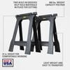 Stanley Folding Sawhorse, 2 Pack, small image number 2