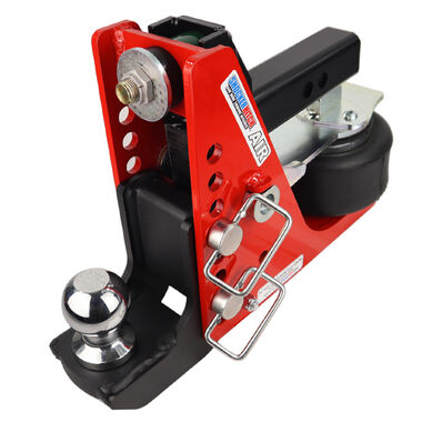Shocker Hitch 12K 2 Inch Air Receiver Hitch & Drop Ball Mount 2-5/16in Hitch Ball