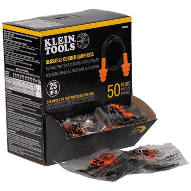 Klein Tools Corded Earplugs 50 Pairs