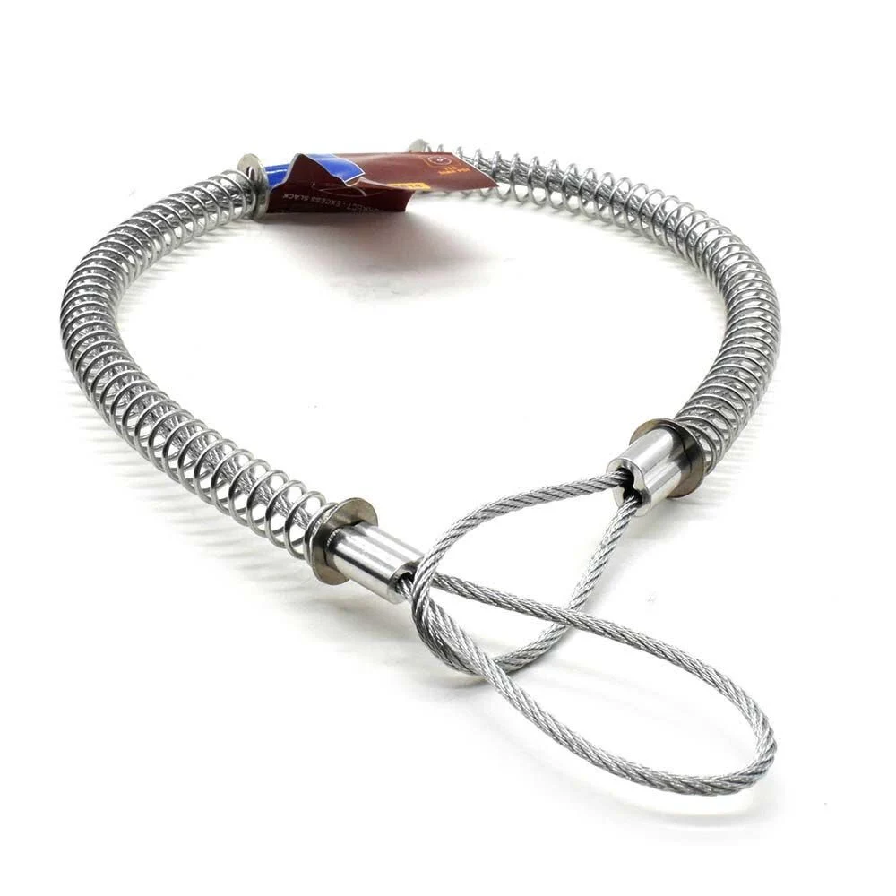 Interstate Pneumatics 1/8 Inch x 20-1/4 Inch Jack Hammer Hose Safety Cable Whip, large image number 1