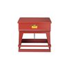 Justrite 22 Gallon Red Steel Floor-Standing Self-Close Cover Rinse Tank, small image number 1