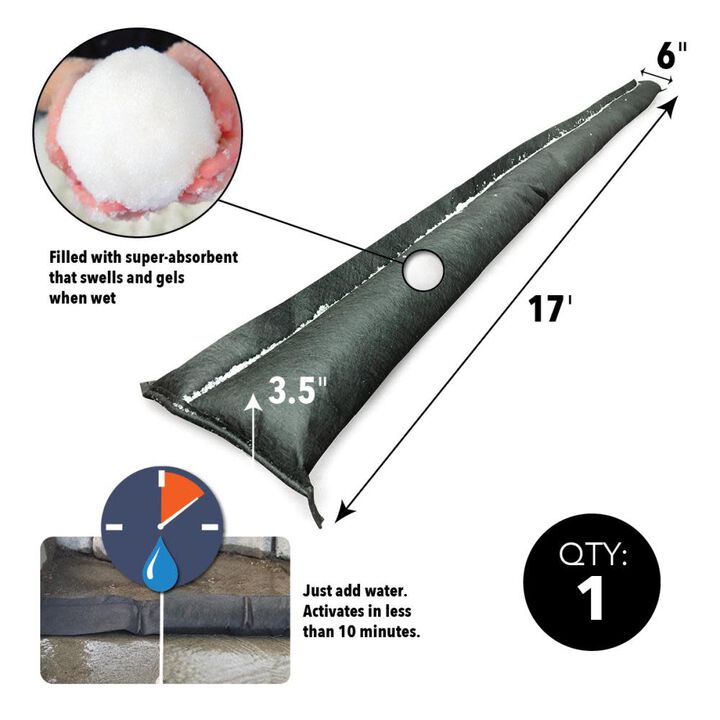 Quick Dam Flood Barrier 17ft 1/Pk, large image number 2