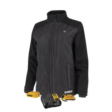 DEWALT Womens Hybrid Heated Jacket, Black, XL, large image number 0
