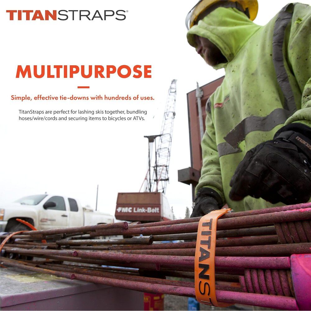 Titan Straps 20 Inch Tan Polymer 70 Lbs Utility Strap with Aluminum Buckle, large image number 6