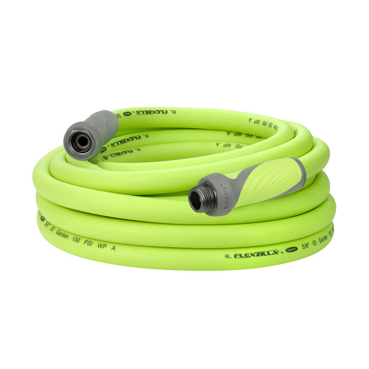 Flexzilla SwivelGrip Garden Hose, 5/8 Inch x 25 Feet, 3/4 Inch - 11 1/2 GHT Fittings, ZillaGreen