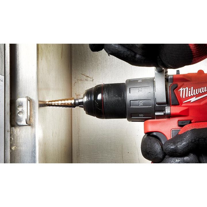 Milwaukee Step Drill Bit Cobalt #1 1/8inch-1/2inch, large image number 1