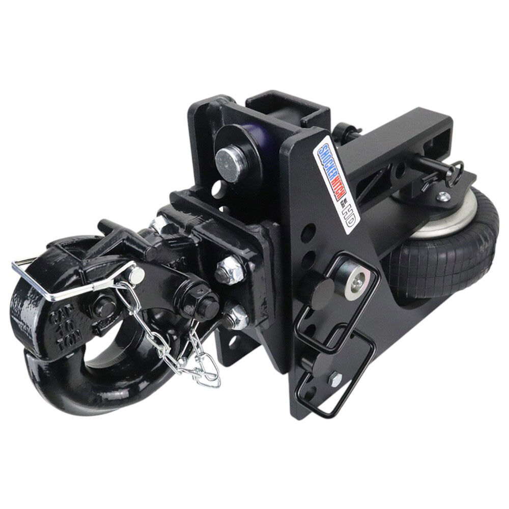 Shocker Hitch HD 20K Max Black 2 Inch Air Pintle Hitch - Military Style Hitch, large image number 1