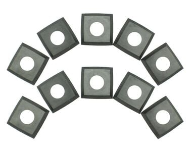 RIKON Carbide 4-Edge Helical Cutter Inserts for Stationary Planer Planer/Jointers Pack 10