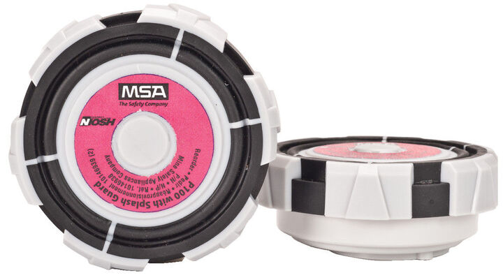 MSA Safety Works Advantage P100 Filters with Splash Guard 2pk