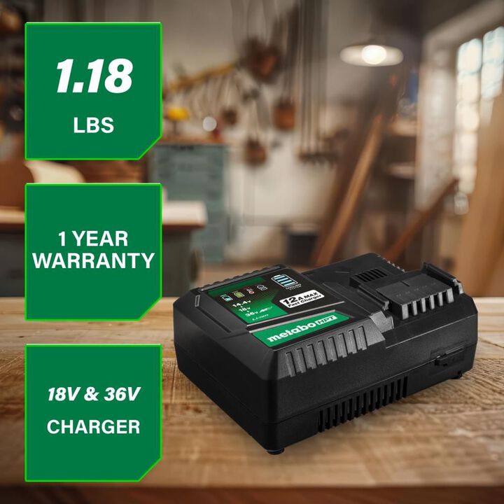 Metabo HPT 12 Amp Quick Charger 18V/36V, large image number 1
