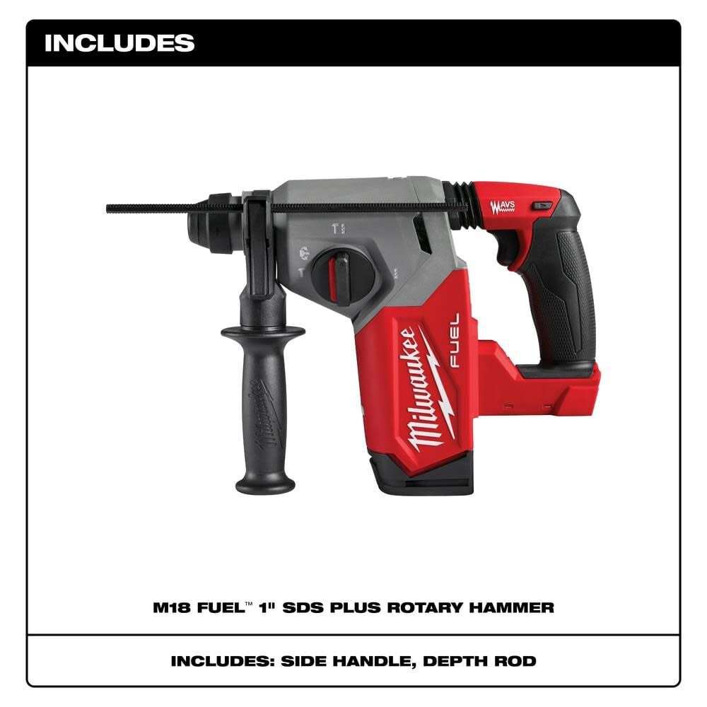 Milwaukee M18 FUEL Rotary Hammer 1inch SDS Plus (Bare Tool), large image number 2