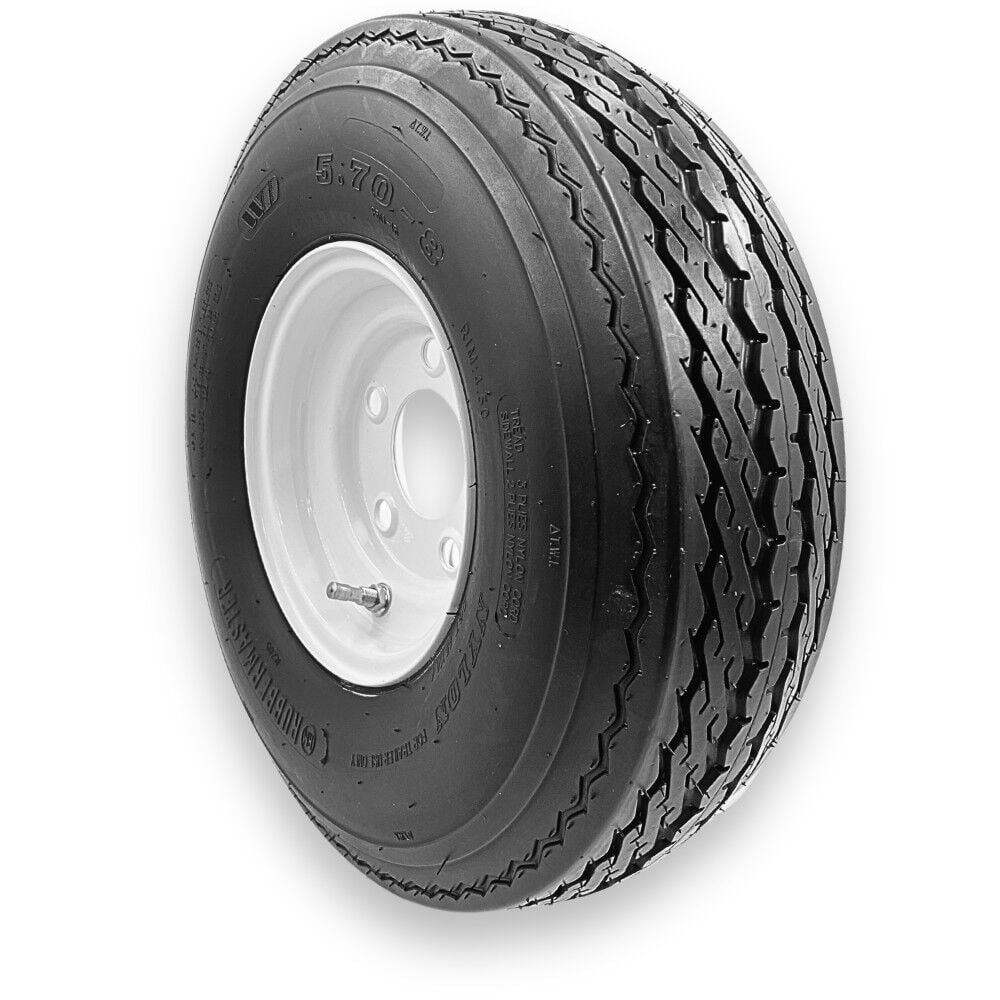 Rubbermaster Tire 5.70-8 6P TL & MTD 8 x 3.75 5 on 4.5 STAMPED, large image number 2