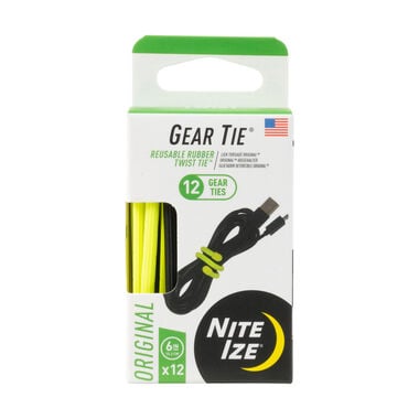 Nite Ize Gear Tie ProPack 6in 12pk Assorted