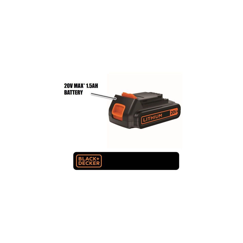 Black decker lithium best sale 1.5 ah 20v