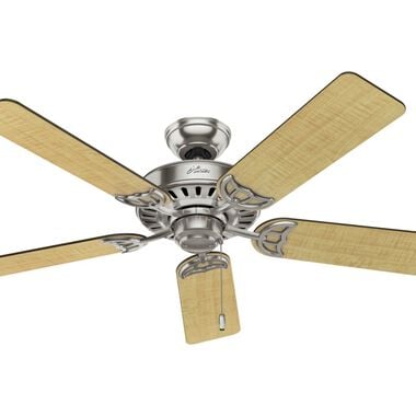 Hunter Fan Studio Series Ceiling Fan 52in Brushed Nickel Cherry, large image number 3
