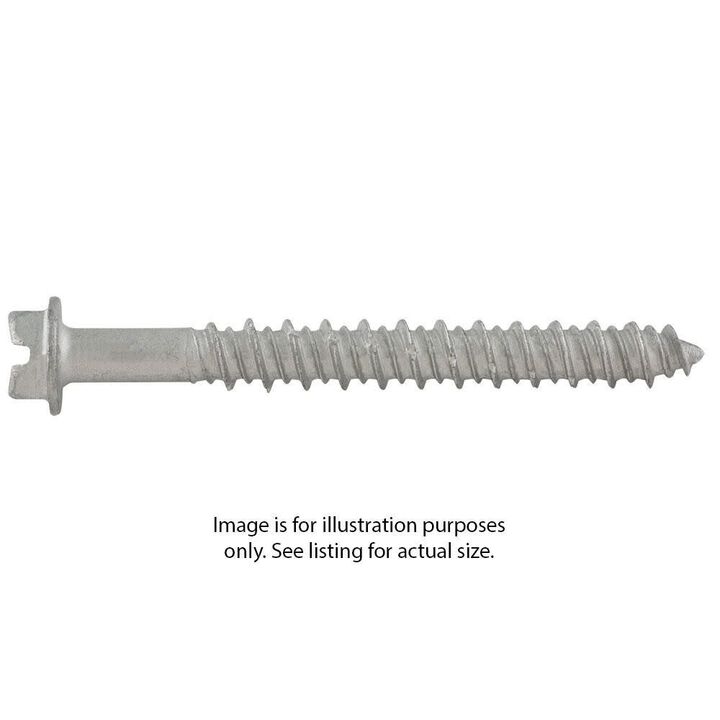 DEWALT Ultracon+ Screw Anchors Slotted Hex Washer Head 1/4 Inch X 3-1/4 Inch, large image number 0