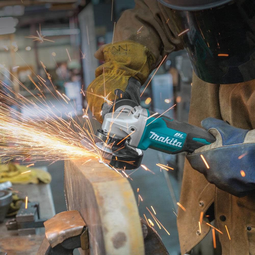 Makita 18V LXT 4-1/2 / 5in Paddle Switch Cut-Off/Angle Grinder with Electric Brake (Bare Tool), large image number 19