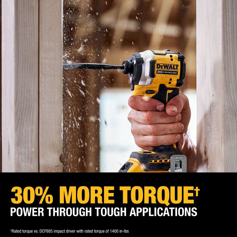 DEWALT 20V MAX  2-Tool Hammer Drill and Impact Combo Kit, large image number 6