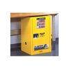 Justrite 12 Gallon Yellow Steel Self Close Flammable Cabinet, small image number 2