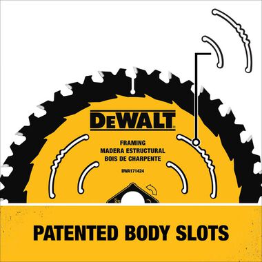 DEWALT 7-1/4-in 24T Saw Blades with ToughTrack tooth design 3 pk, large image number 2