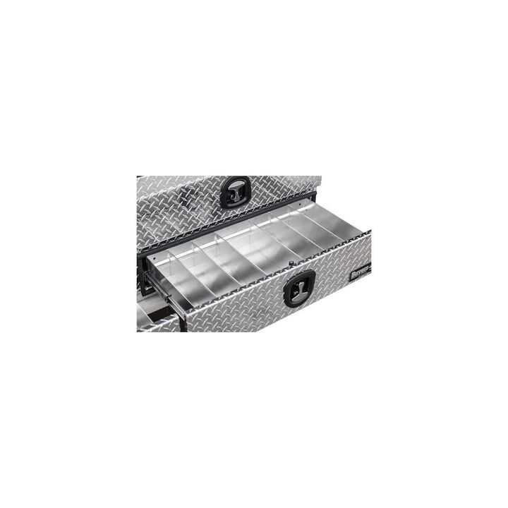 Buyers Products Company 21 x 18 x 72 Inch Diamond Tread Aluminum Heavy-Duty Flatbed Contractor With Lower Drawers, large image number 7