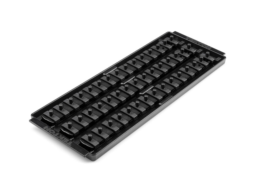 Tekton 1/4 Inch Drive 3-Rail Socket Organizer Set, Black (45-Tool) Tekton 1/4 Inch Drive 3-Rail Socket Organizer Set, Black (45-Tool)