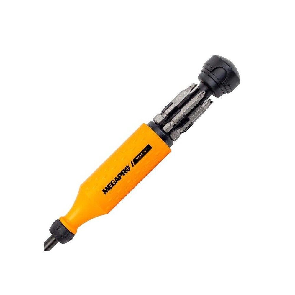 Megapro 8-In-1 Original Driver & 120 Lumens LED Worklight Kit Neon Orange, large image number 6
