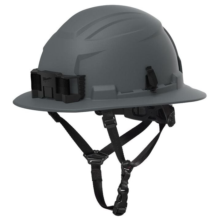 Milwaukee BOLT Full Brim Non-Vented Safety Helmet  Type 2, Class E Gray