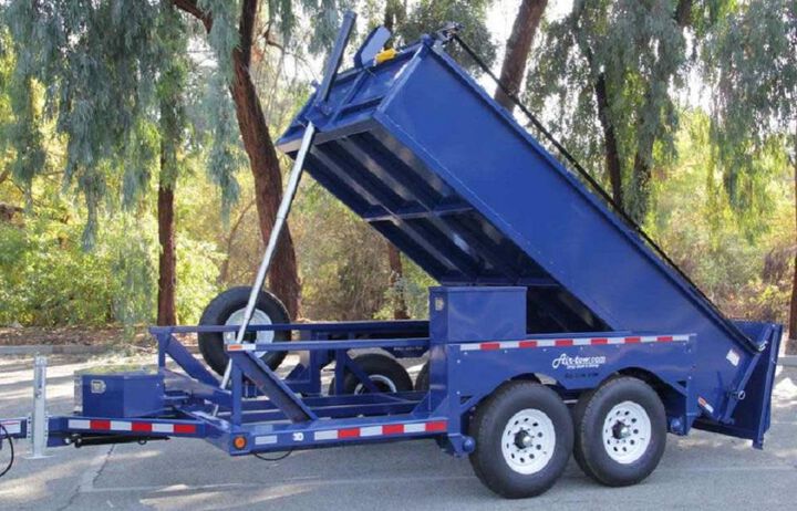 Air-Tow Trailers 12 Ft. 5 Inch Drop Deck & Dump Trailer 74 Inch Deck Width - 10000# Capacity, large image number 24