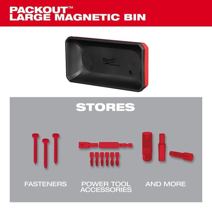 Milwaukee PACKOUT Large Magnetic Bin, large image number 2