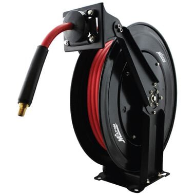 Milton 2760-50D - Steel Dual Arm Auto-Retractable Air Hose Reel 3/8in x 50 ft. Rubber Hose - 300 Max PSI, large image number 0