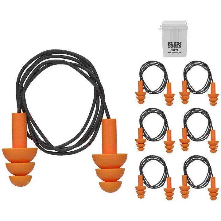 Klein Tools Corded Earplugs 6 Pairs