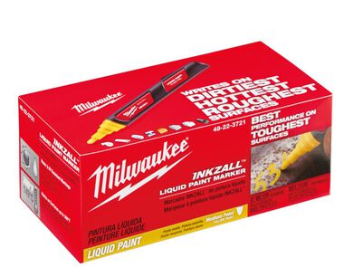 Milwaukee INKZALL Yellow Paint Marker, large image number 1
